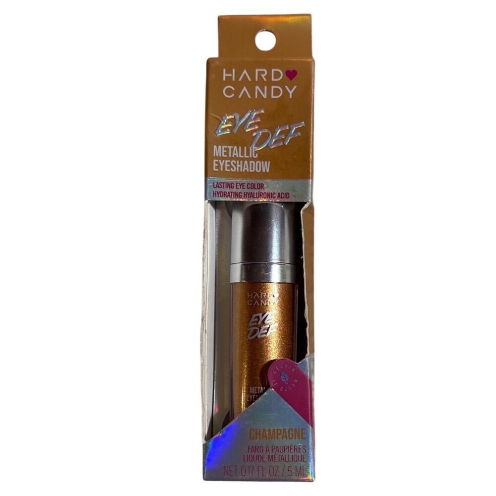 Hard Candy Liquid Eyeshadow Champagne Metallic Vegan & Cruelty-Free Eye Def